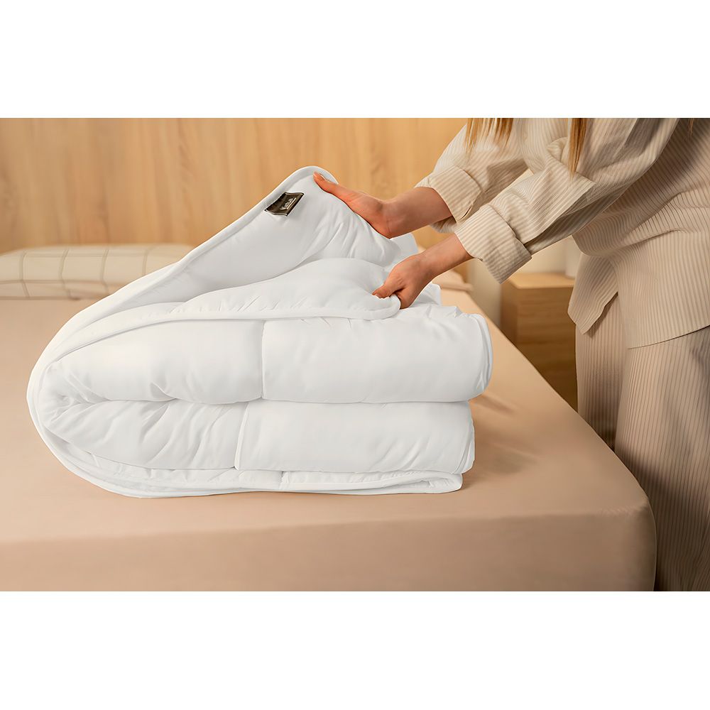 Edredom enchimento nórdico nalui warmy E200 branco 155 x 220 cm - Image 3