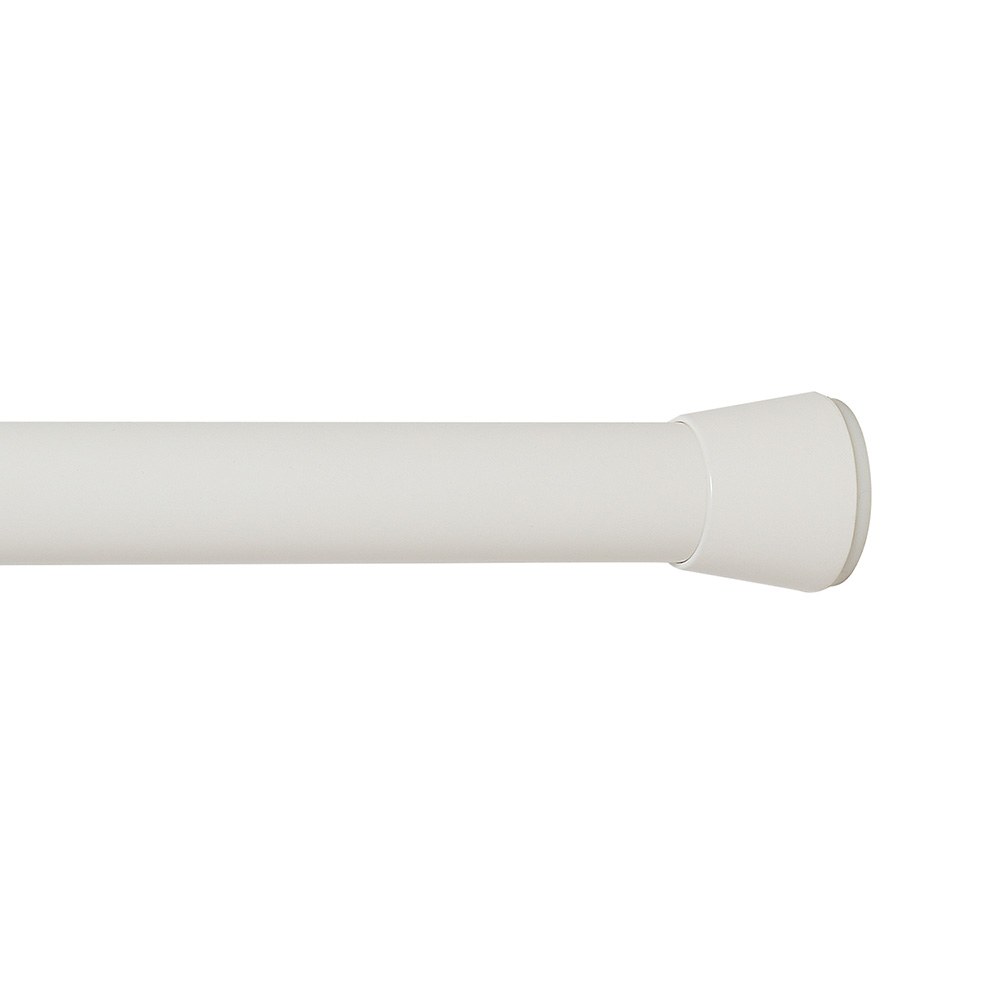 Barra extensível multiuso a pressão sem furos, branca, Ø2,8 - 2,5 x 50 - 80 cm