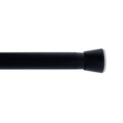 Barra extensível multiuso a pressão sem furos, preta, Ø2,8 - 2,5 x 70 - 120 cm