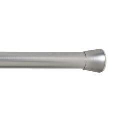 Barra extensível multiuso a pressão sem furos, prata, Ø2,8 - 2,5 x 70 - 120 cm