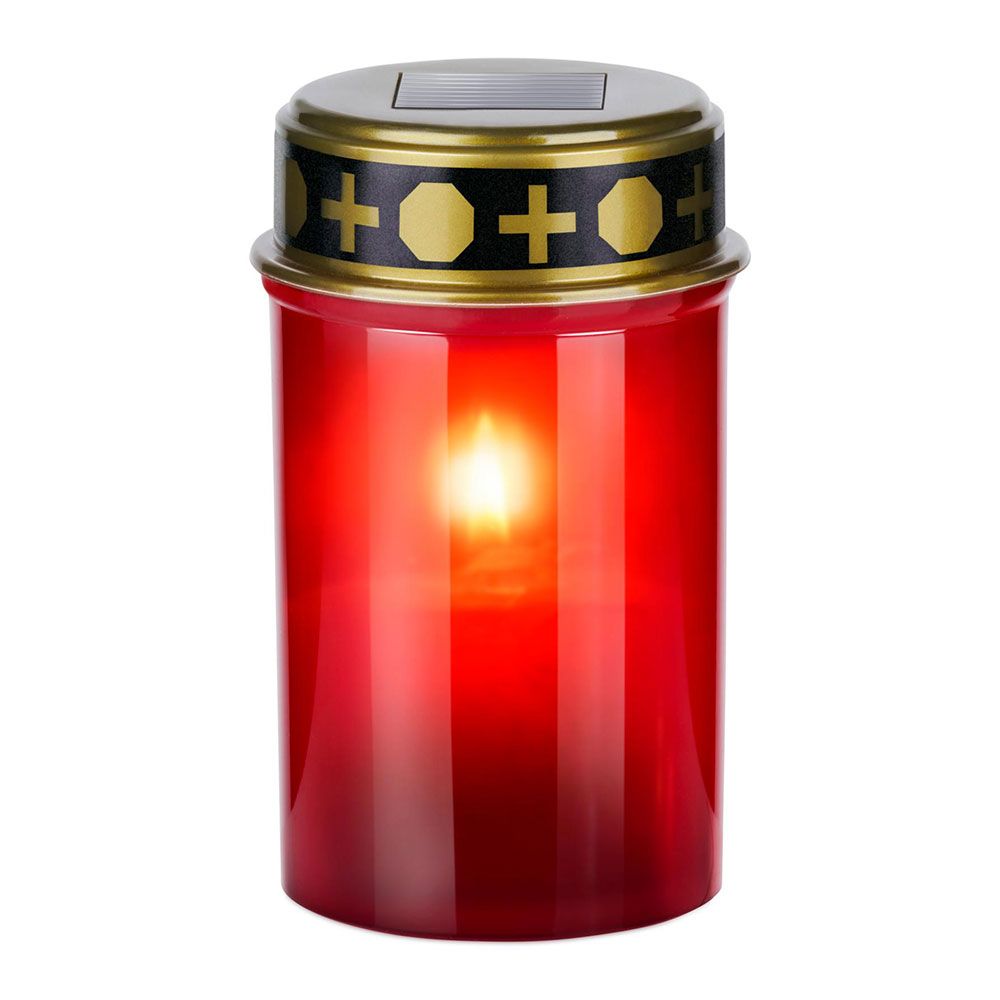 Vela para os mortos (cemitério) com LUZ solar LED