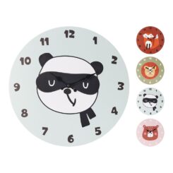 Relógio de parede infantil, modelos variados, Ø33 cm