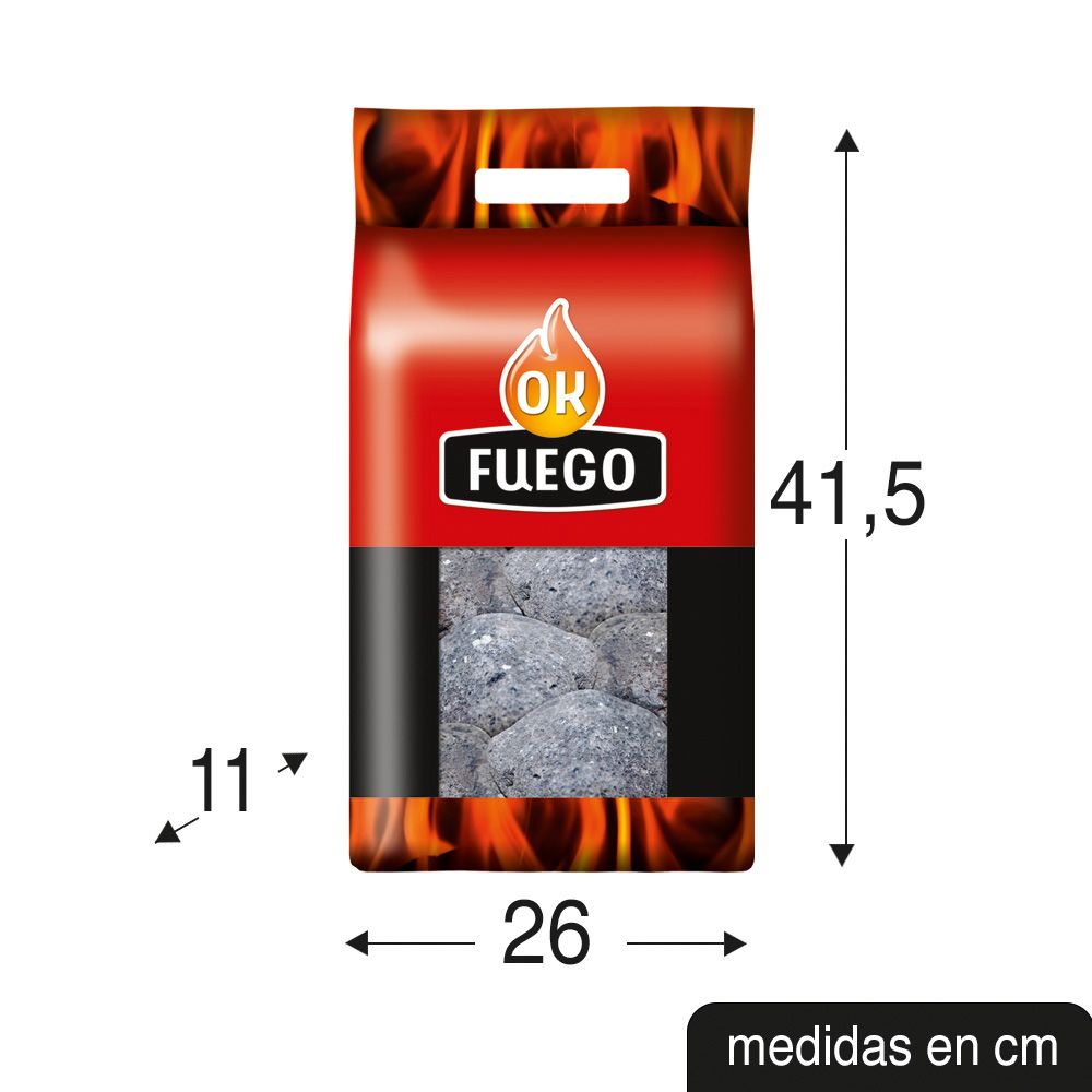Churrasqueira a gás lava vulcânica okfuego 4 kg - Image 3