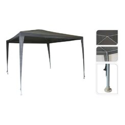 Tenda cinza escuro 3 x 3 x 2,45 m