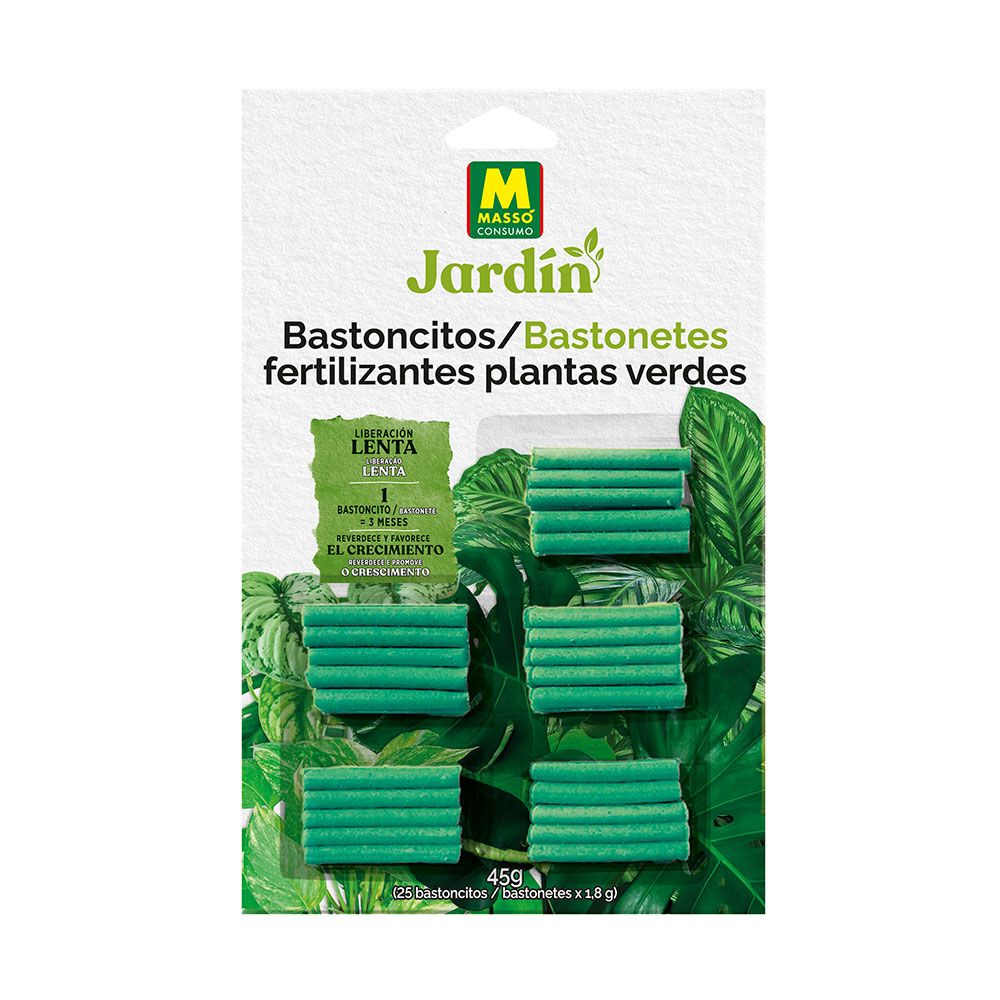 Bastões fertilizantes para plantas verdes, 25 unidades