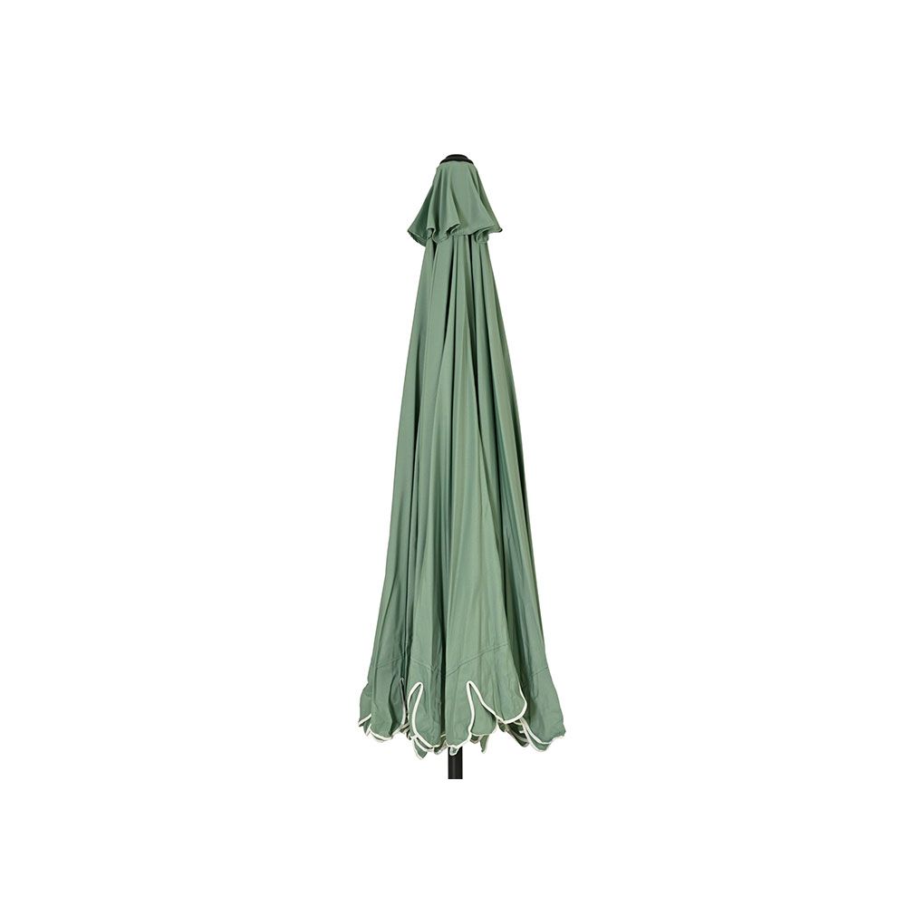 Guarda-sol de jardim, verde com detalhes em branco, Ø270 x 235 cm - Image 2