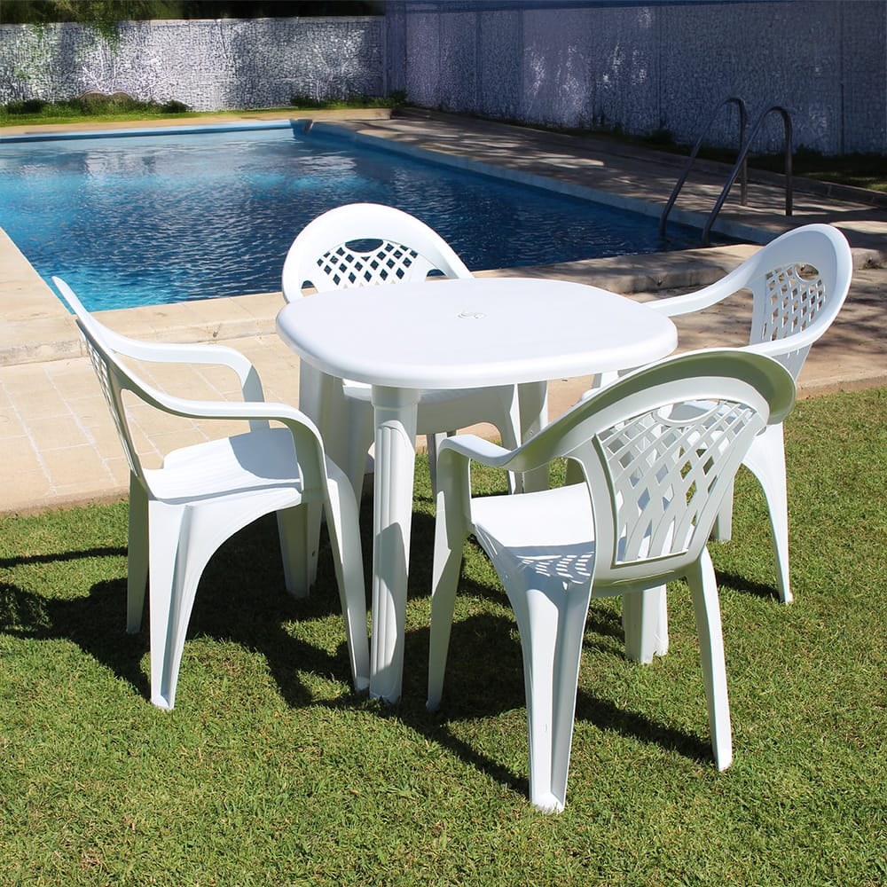 Cadeira empilhável cancún, branca, 54 x 58 x 86 cm - Image 3