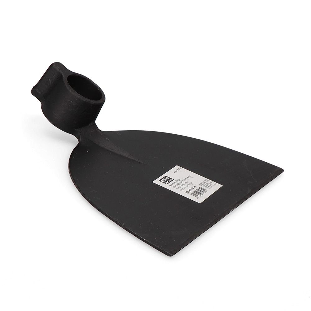 Enxada forjada meia-lua tipo 5702-A para cabo cónico, 26 x 20 x 6 cm
