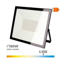 Projetor LED 150 W 12300 LM 6400 K LUZ fría 35 x 31 x 4,5 cm