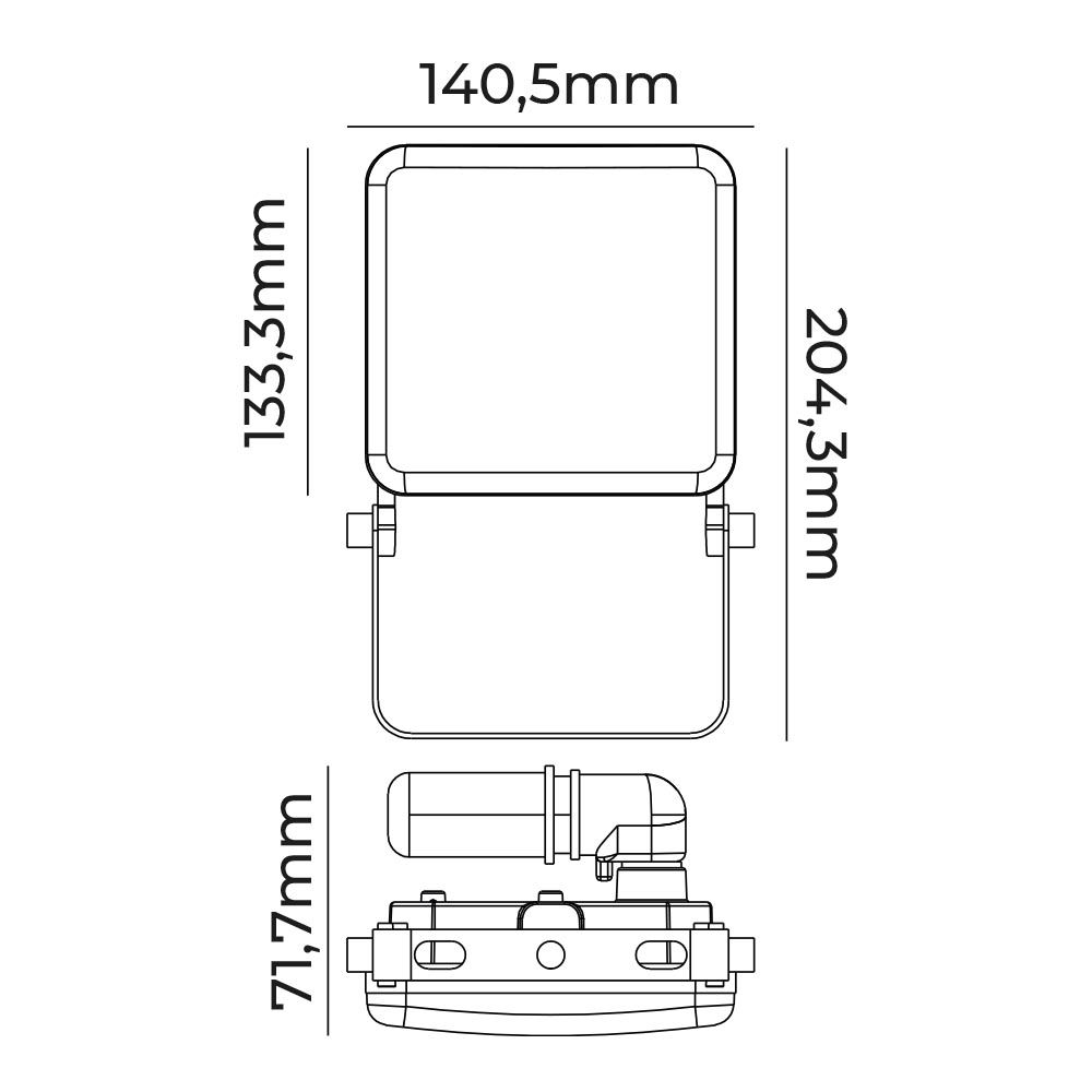 Projetor LED frameless 30W 2360lm 6000K EDM - Image 4
