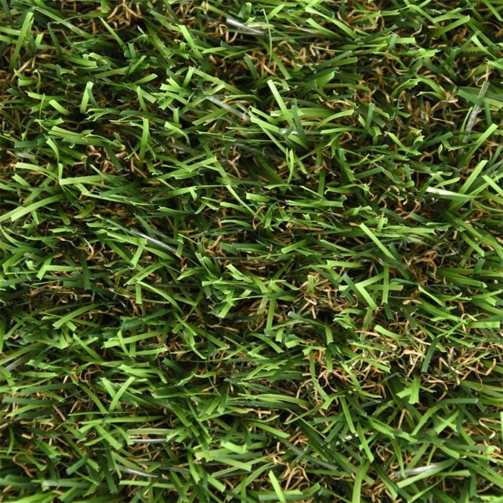 Relva artificial verde 25 mm, modelo outono, 1 x 5 m