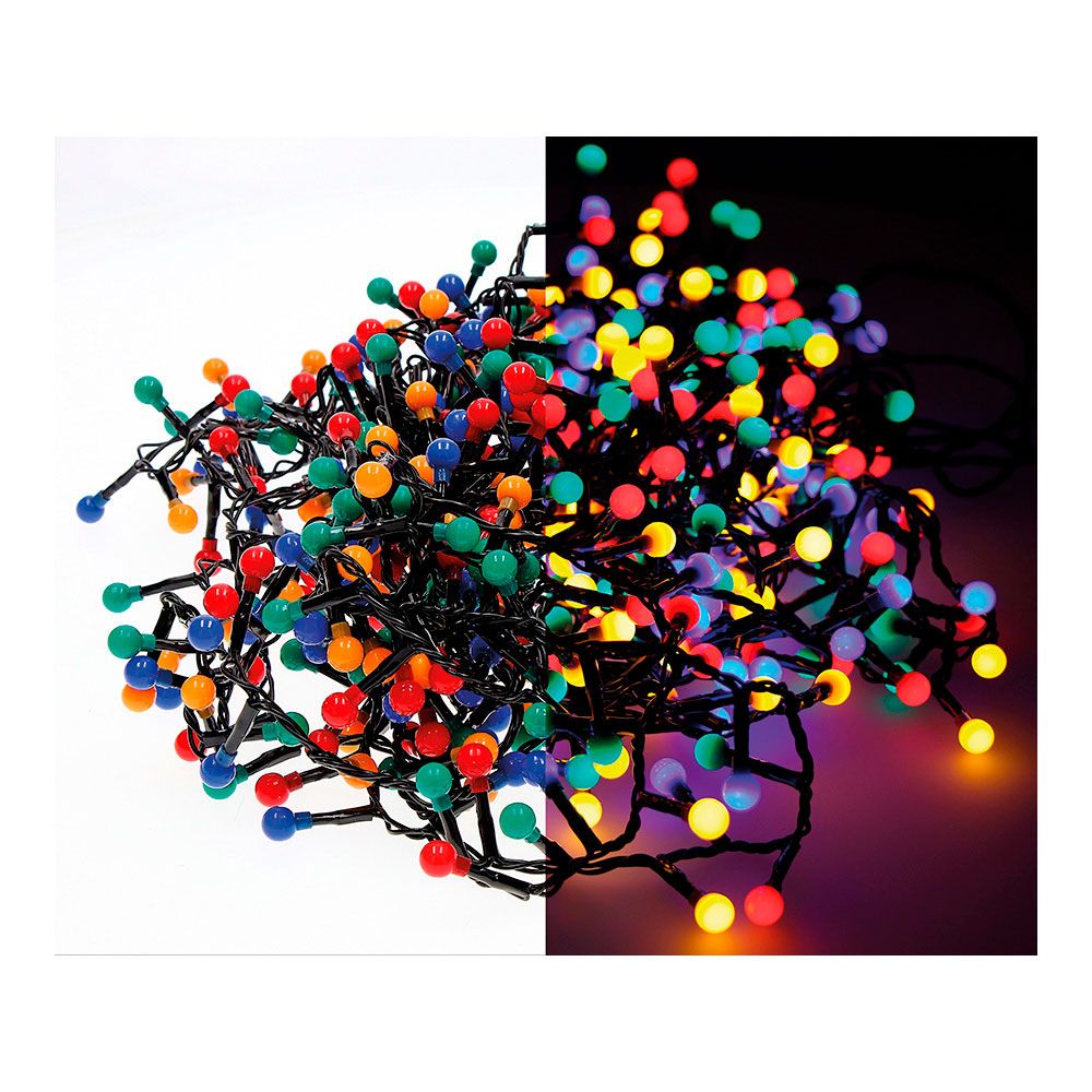 Grinalda "cherry compact" 500 leds multifunções, multicor, exterior, 11 m - Image 2