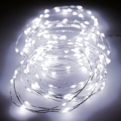 Grinalda micro LED 180 leds, multifunções, LUZ fria, exterior, 9 m
