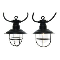 Grinalda candeeiros 10 leds branco quente IP44 9,5m lumineo