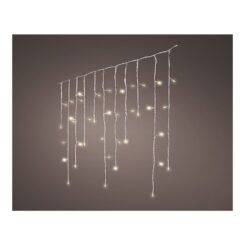 Cortina LED icicle lights, 240 leds, 3,6 W, multifunções, LUZ quente, para exteriores, 5,8 m