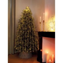 Grinalda fixa de micro LED para árvore de 180 cm, 408 leds, LUZ quente, para exteriores