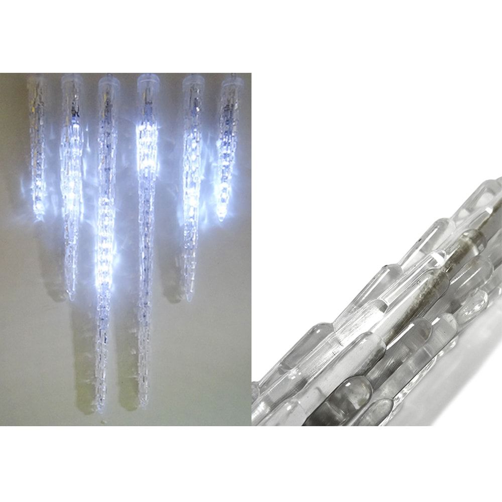 Grinalda LED icicle, de exterior, 2,5 m