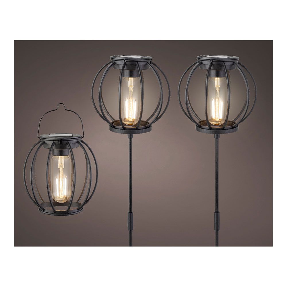 KIT 3 luzes solares de jardim Ø13x43cm 3lm - Image 3