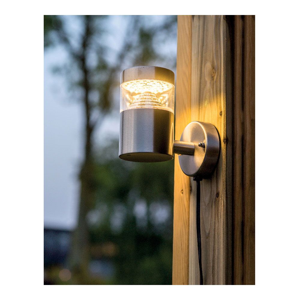 LUZ solar de parede em INOX 15-150lm LUZ quente Ø12x16cm lumineo - Image 3