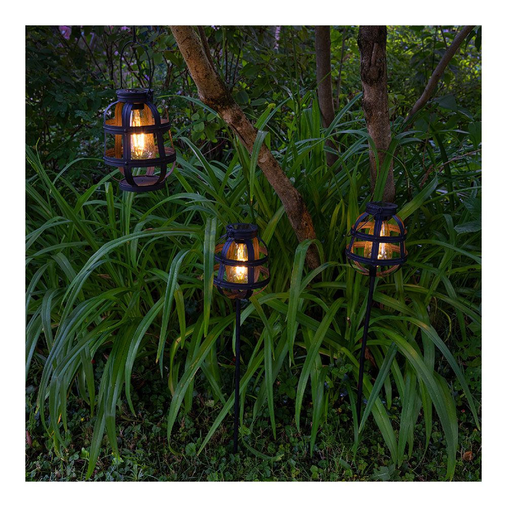 KIT 3 luzes solares de jardim vintage lumineo - Image 3