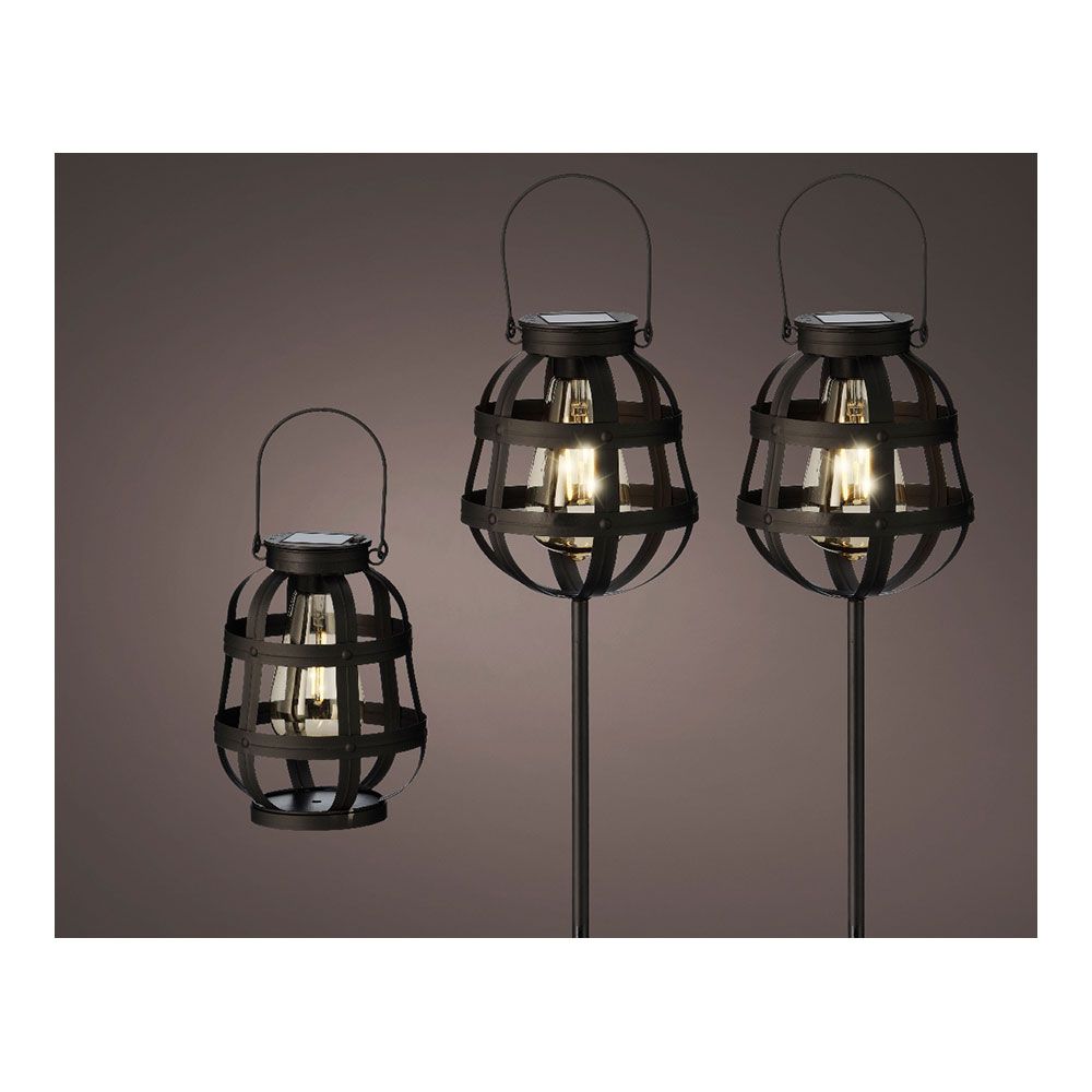 KIT 3 luzes solares de jardim vintage lumineo - Image 4