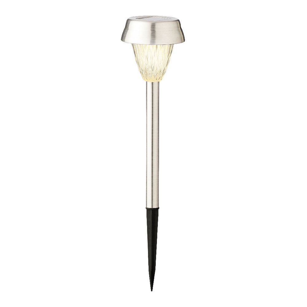 KIT 4 estacas INOX LUZ quente 24x8cm lumineo