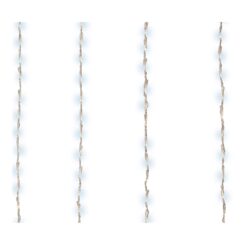 Cortina LED para varandas 200 leds branco frio IP44 2x1m lumineo