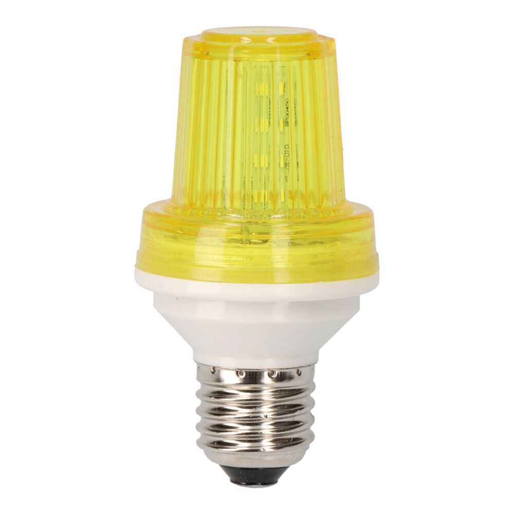 Lâmpada flash LED E27 1W COR amarelo