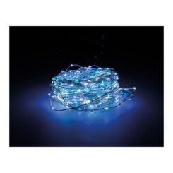 NULL Guirlanda micro LED extra densa 567 LEDs piscando em cores pastéis cabo prata 14 m