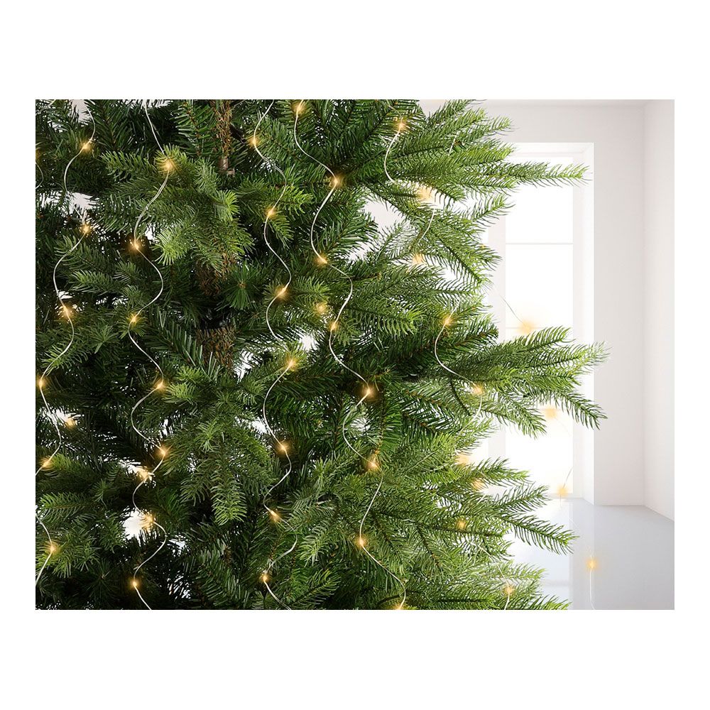 LUMINEO Guirlanda micro LED fixa, 640 LEDs, para árvore, luz quente, exterior, tiras de 1,9 m - Image 5