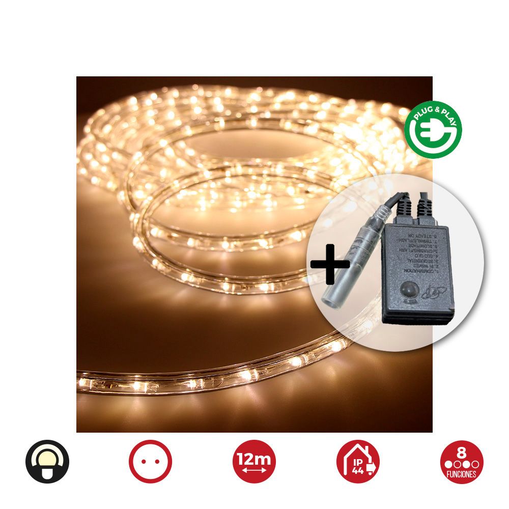 KIT flexiled multifunções branco quente IP44 12m