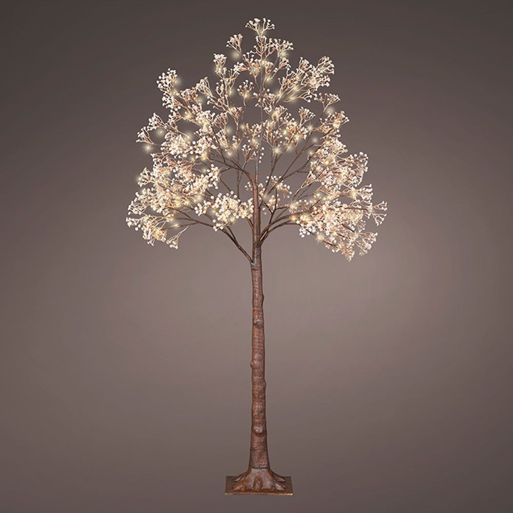 Árvore LED gupsophila purpurina IP44 150cm