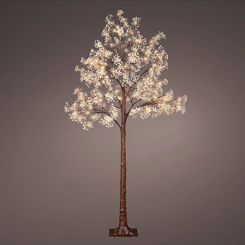 Árvore LED gypsophila purpurina IP44 180cm
