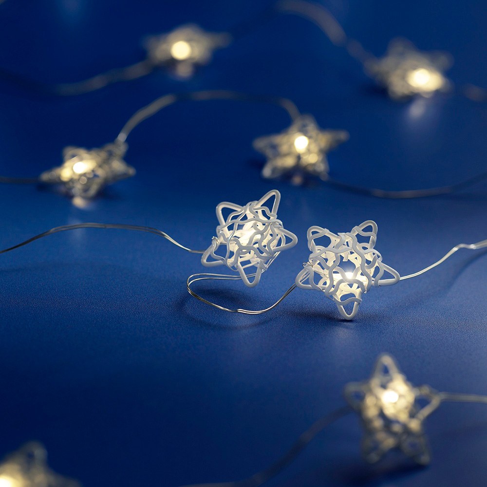 Cordão de luzes LED para interiores com estrelas de cores variadas 1,9 m - Image 4