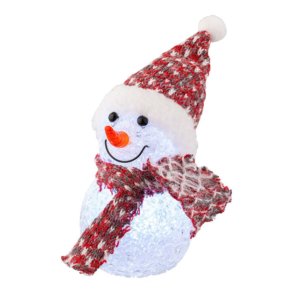 Boneco de neve com micro-led, para USO interno, vários modelos, Ø6 x 16 cm - Image 2