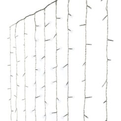 Cortina multifuncional, exterior, 240 LEDs, 2,2 x 1,5 m, branco frio