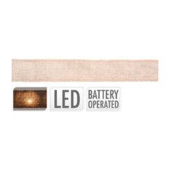 Grinalda laço com 20 leds a pilhas 2m x 5cm 2xAA