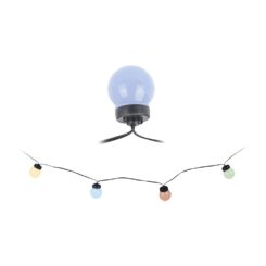 Grinalda multicor fixo (cores suaves) 20 leds com lâmpadas esféricas IP44 12,5m