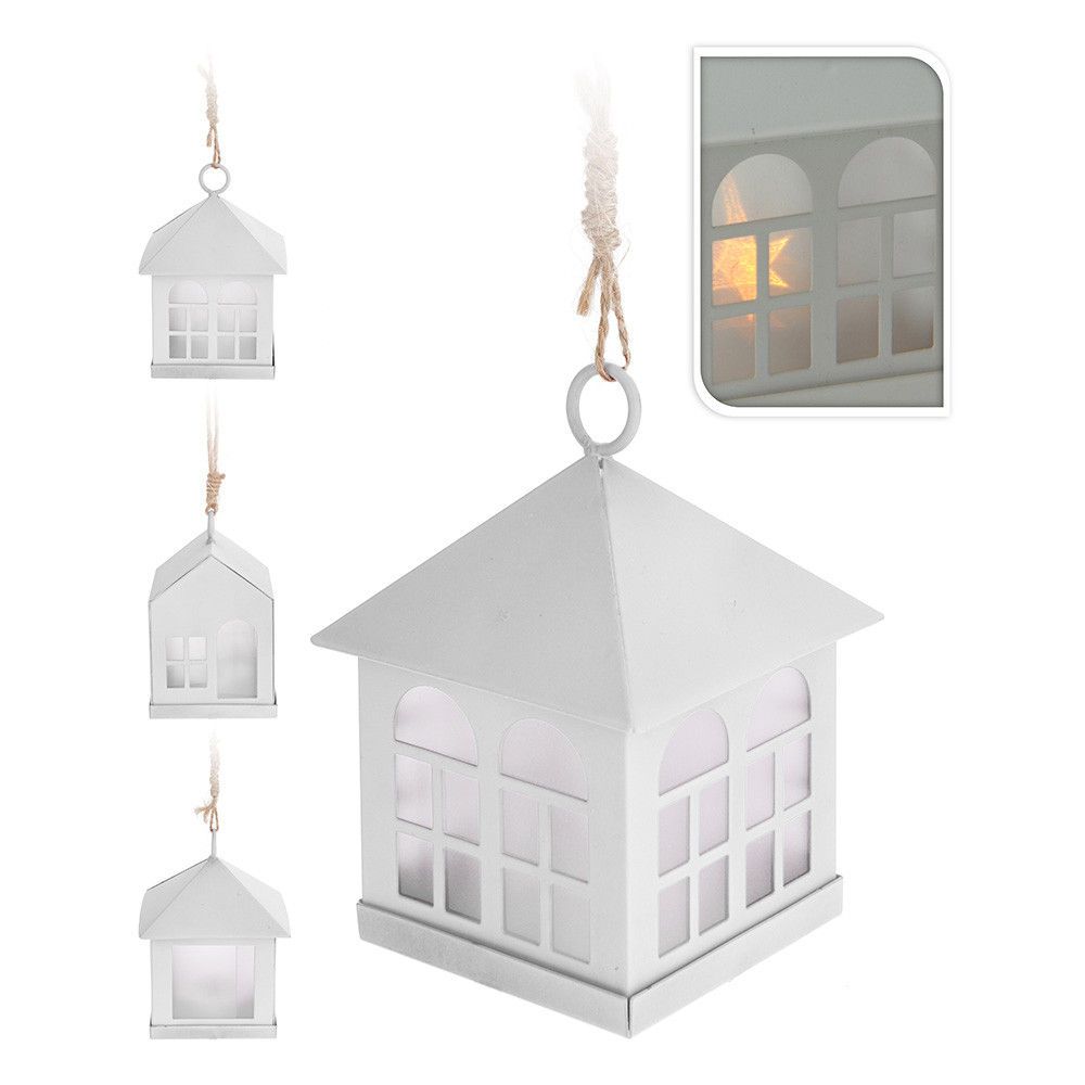 Lanterna decorativa LED branca 6x8cm