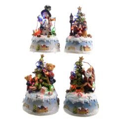 Figuras de natal LED 10 x 9 x 15,5 cm. modelos variados