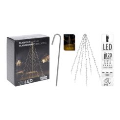 Cortina branco quente 120 leds especial para árvores IP44 2m (altura)