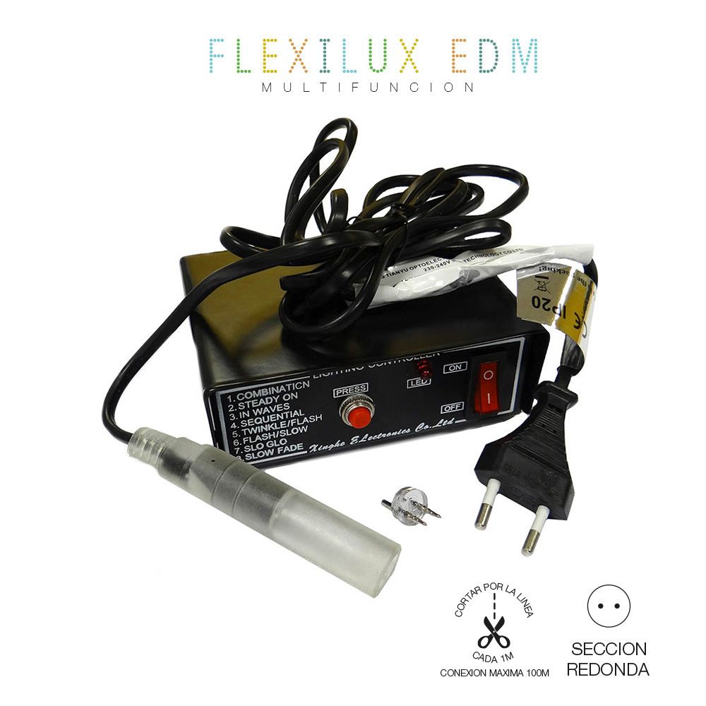 Programador para tubo flexilux MÁX.100m 2 vias IP44