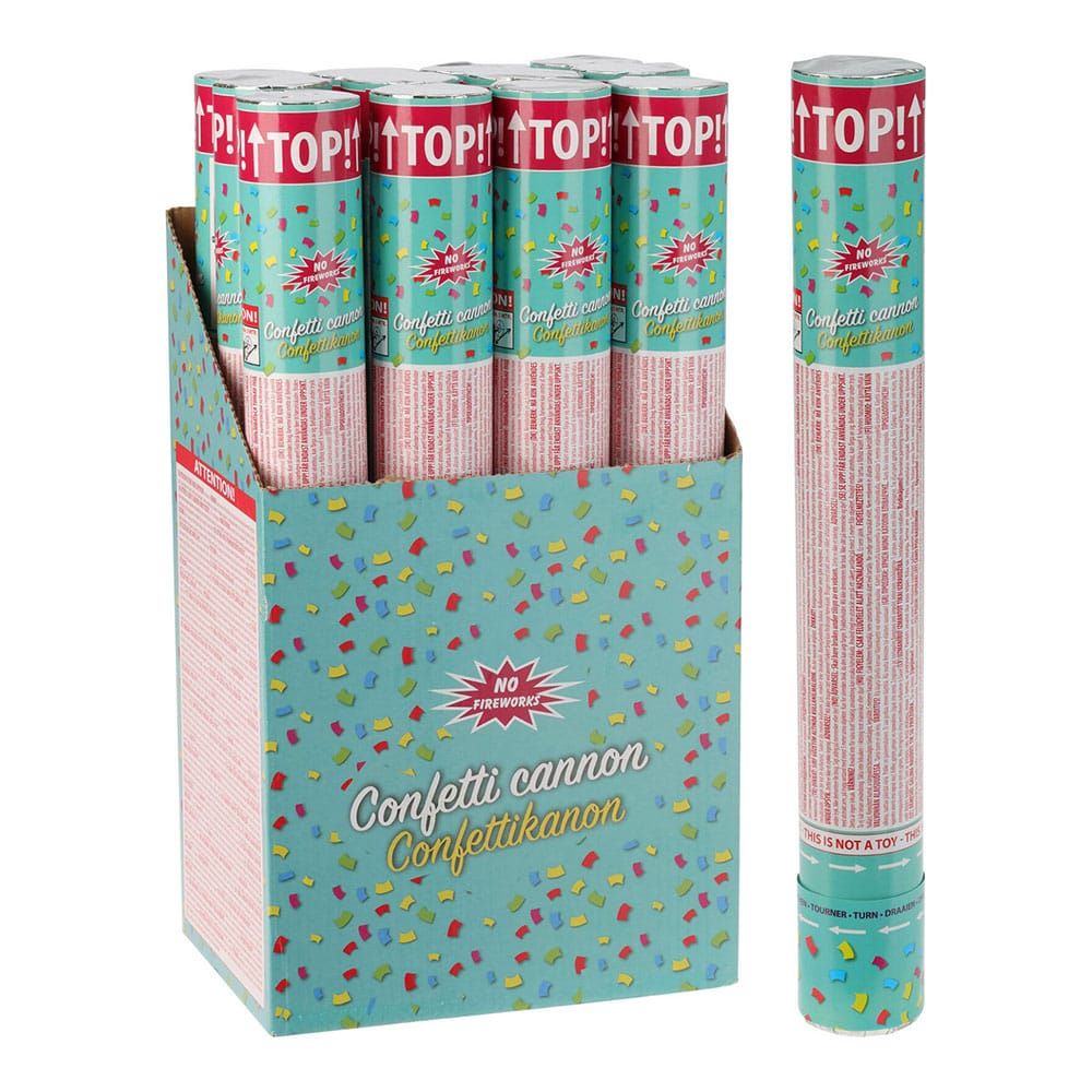 Canhão lança confetis Ø5x37.5cm