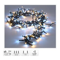 Grinalda snake branco frio/quente 400 leds IP44 11m