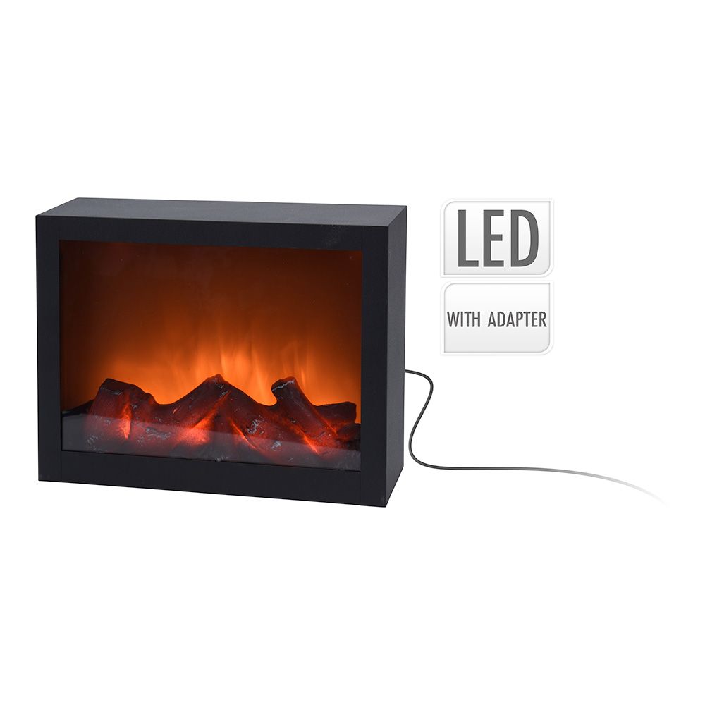 Iluminação decorativa de LED em formato de chaminé 29 x 10 x 23 cm