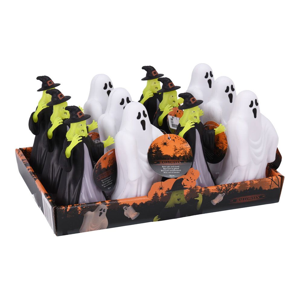 Figura de Halloween com LED e som, modelos variados, 14 cm - Image 2
