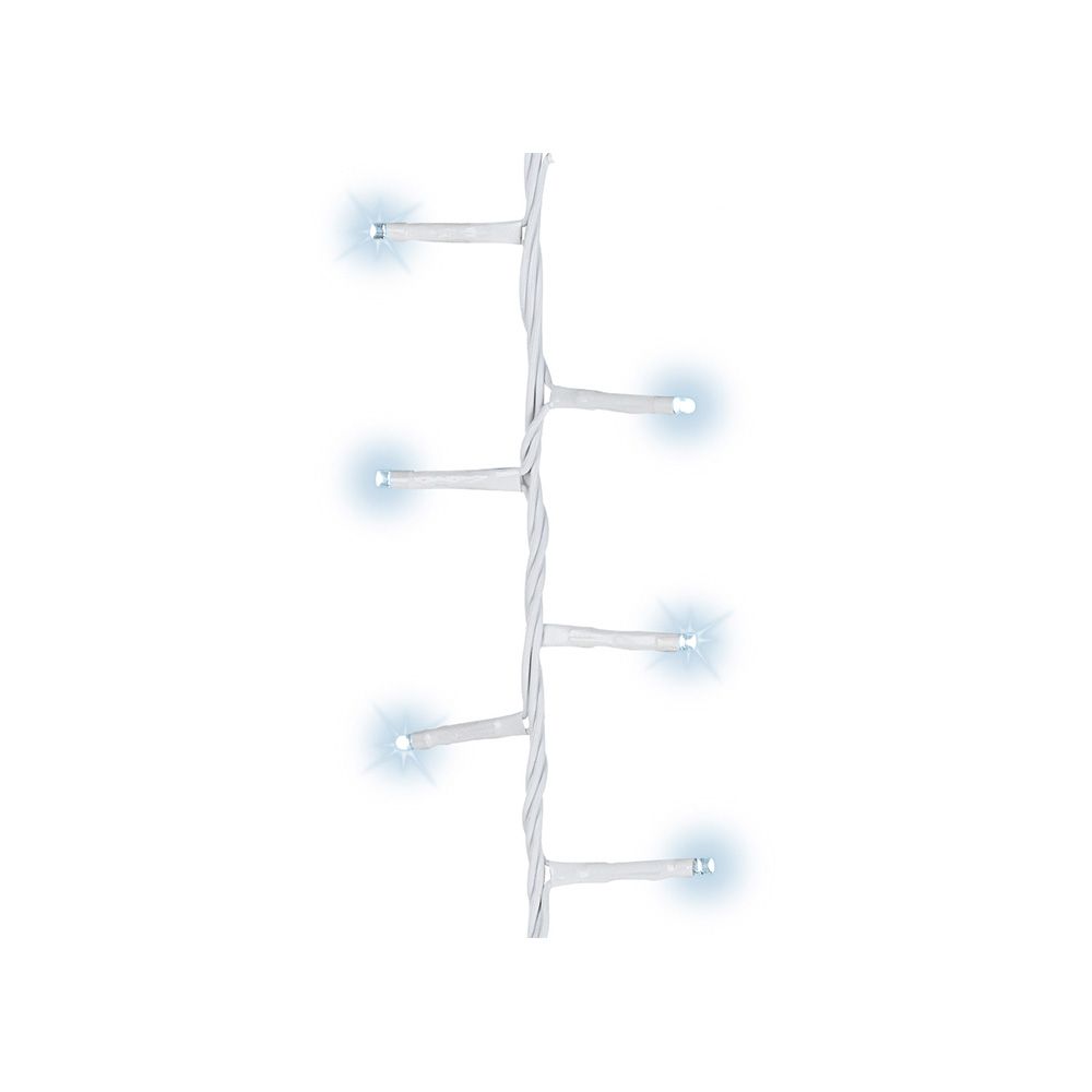 Guirlanda multifuncional, uso externo, LED compacto, branco frio, cabo branco, 750 LEDs, 21 m - Image 2