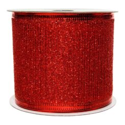 Laço com purpurina vermelho 270 x 6,3 cm