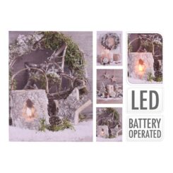 NULL Pintura LED de Natal 15x20cm modelos variados