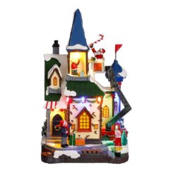 Casinha decoração de natal com luzes